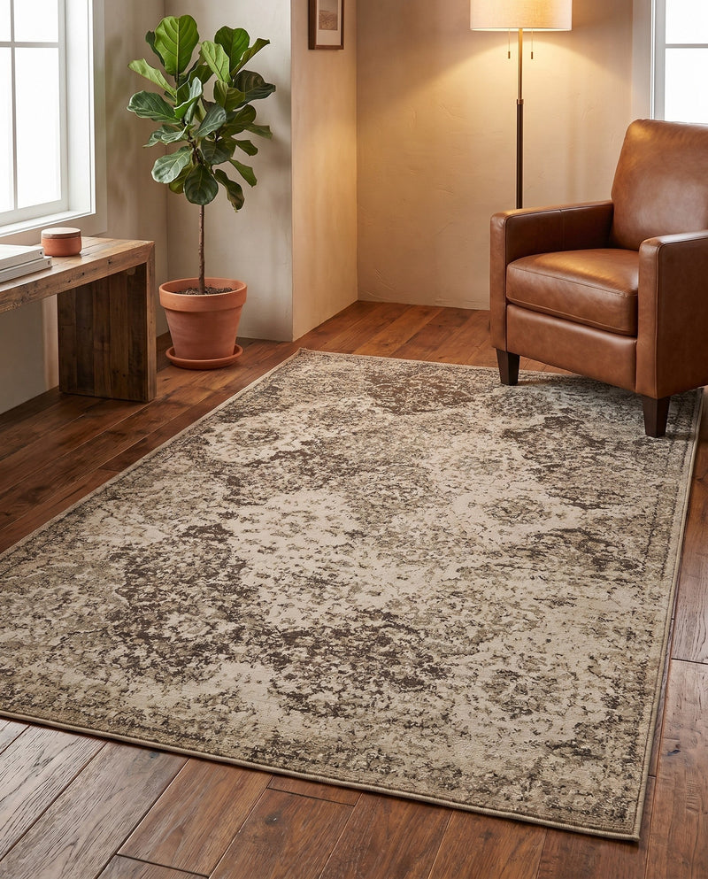 Gobi Sands Collection Area Rug -  Taklamakan Rectangle Beige  lifestyle 7