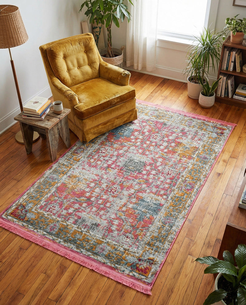 Arcadia Rugs Collection Area Rug -  Olympus Rectangle Pink  lifestyle 15