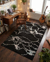 Brighton Terrace Collection Area Rug -  Aldrington Rectangle Navy Blue  lifestyle 28