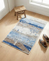 Zagros Shades Collection Area Rug -  Behbahan Rectangle Blue Gray  lifestyle 8