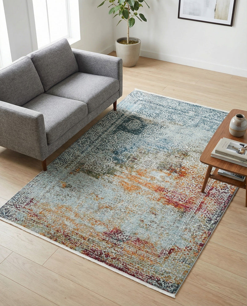 Caribbean Breeze Collection Area Rug -  Yucatan Rectangle Multi  lifestyle 21