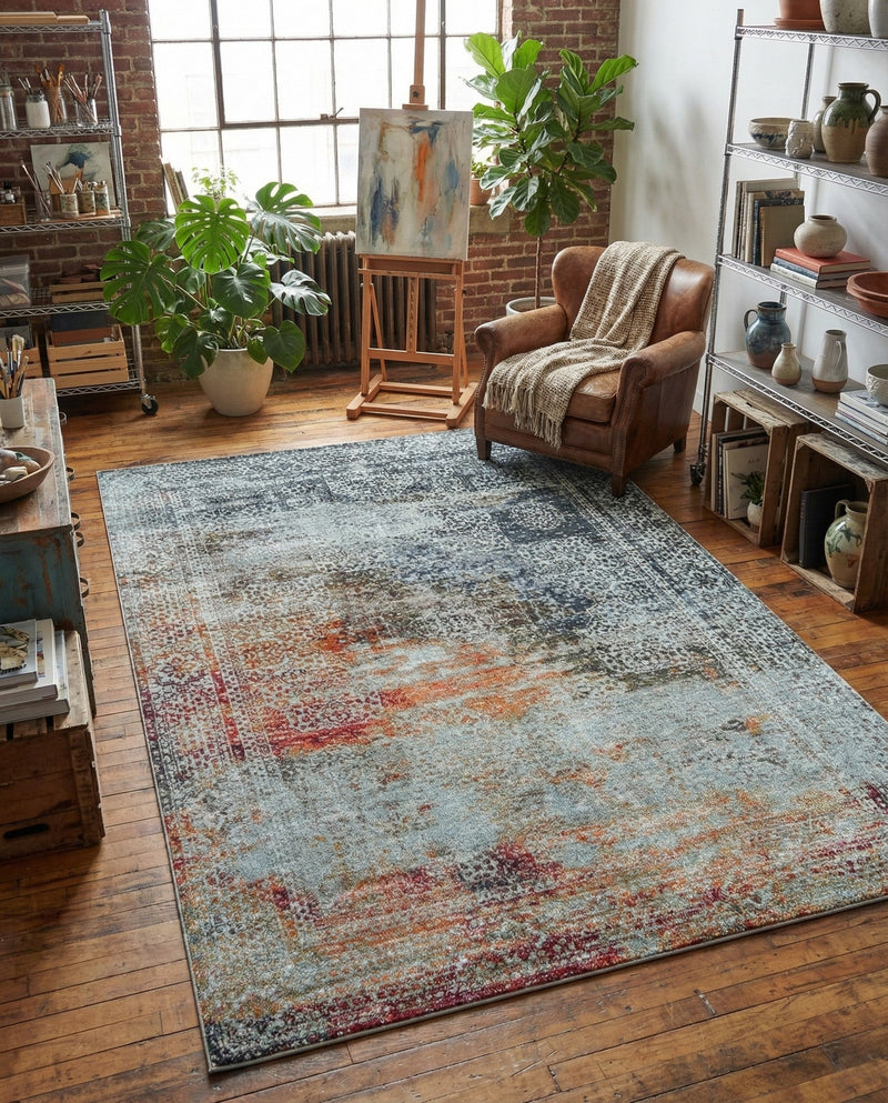 Caribbean Breeze Collection Area Rug -  Yucatan Rectangle Multi  lifestyle 22