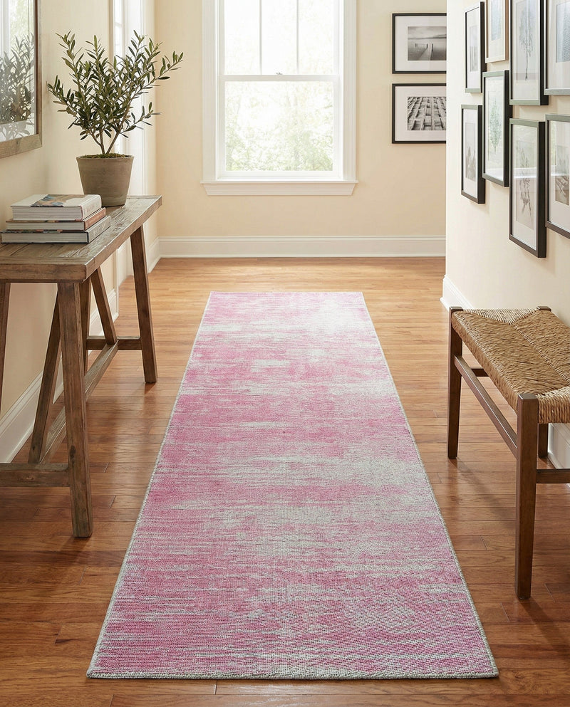Sahara Essence Collection Area Rug - Oasis (Pink) Runner Pink  lifestyle 63