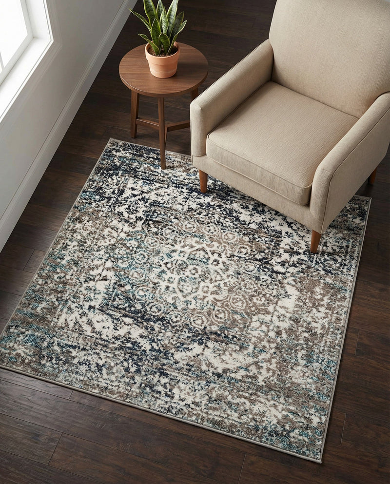 Georgetown Rugs Collection Area Rug - Dupont (Gray) Square Gray  lifestyle 67