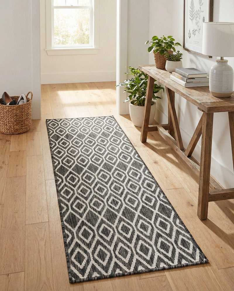 Urban Oasis Rugs Collection Area Rug -  Boulevard (Charcoal Gray) Runner Charcoal Gray  lifestyle 54