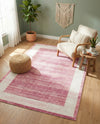 Metro Heights Collection Area Rug -  Park Rectangle Pink  lifestyle 23