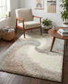 Cozy Haven Shag Collection Area Rug -  Oasis Rectangle Khaki  lifestyle 48