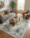 Parisian Elegance Collection Area Rug - Versailles (Gray) Rectangle Gray  lifestyle 19