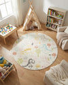 Wonder Tykes Collection Area Rug -  Abstracta Round Ivory  lifestyle 27