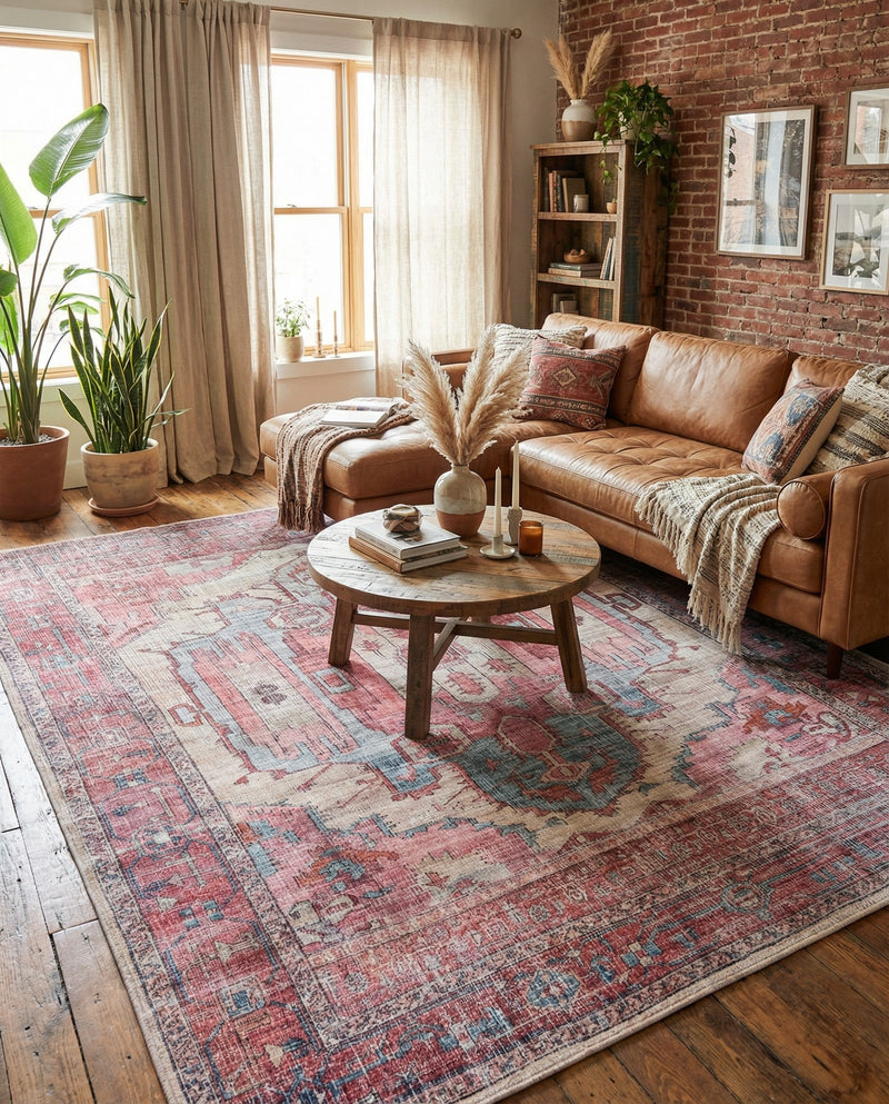 Zahara Oasis Collection Area Rug - Sahara Rectangle Beige  lifestyle 24
