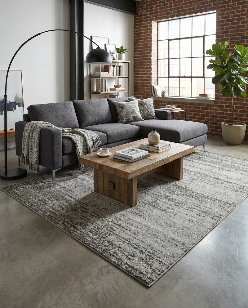 Studio Haven Collection Area Rug -  Gallery (Dark Gray) Rectangle Dark Gray  lifestyle 18