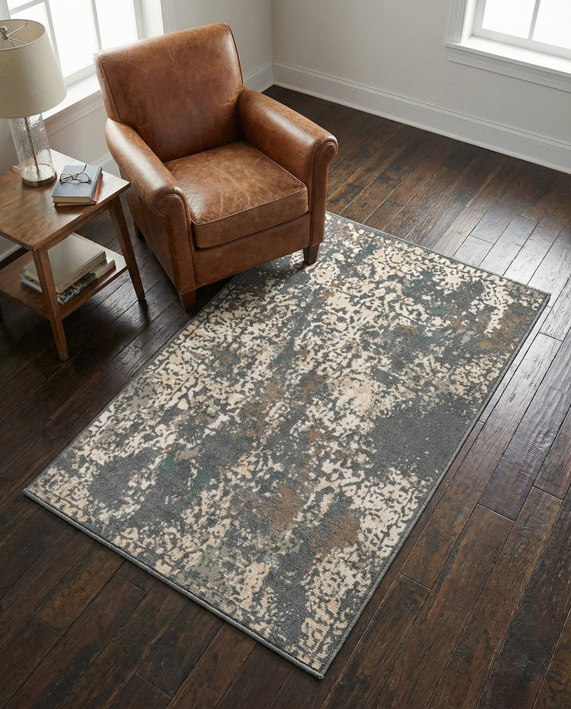 Gobi Sands Collection Area Rug - Dunhuang Rectangle Gray  lifestyle 39
