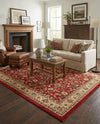 Isfahan Elegance Collection Area Rug - Naghsh-e Jahan (Burgundy) Rectangle Burgundy  lifestyle 33