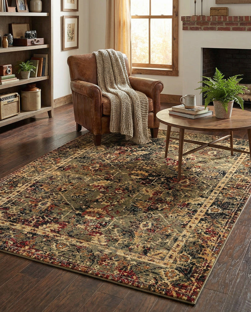 Neptune Elegance Collection Area Rug -  Galatea (Green) Rectangle Green  lifestyle 18