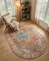 Heritage Elegance Collection Area Rug -  Windsor (Rust Red) Oval Rust Red  lifestyle 75