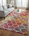 Trellis Mosaic Collection Area Rug -  Pergolatown (Multi) Rectangle Multi  lifestyle 20