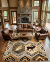 Frontier Trails Collection Area Rug -  Mesa Rectangle Blue  lifestyle 12