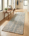 Savannah Threads Collection Area Rug -  Kalahari Runner Antique Blue  lifestyle 50
