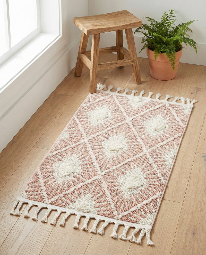 Sahara Chic Collection Area Rug - Marrakech Rectangle Pink  lifestyle 30