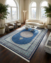 Calliope Collection Area Rug -  Delphi Rectangle Blue  lifestyle 6