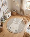 Wonder Tykes Collection Area Rug -  Blisswood Round Peach Blossom  lifestyle 48