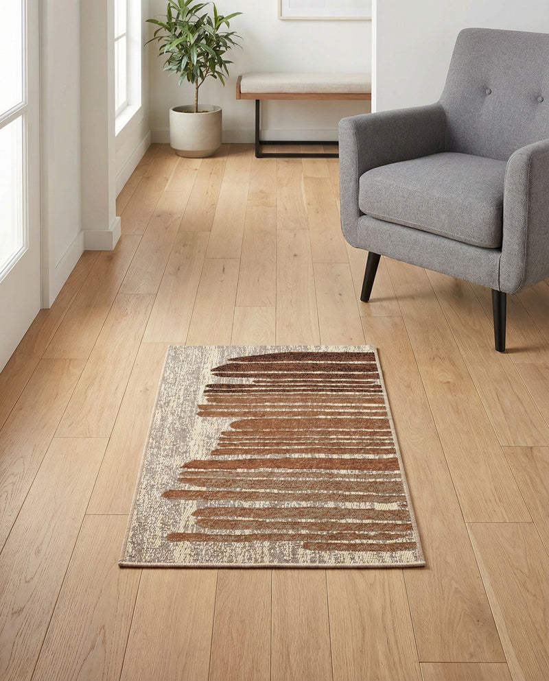Urban Terrace Collection Area Rug -  Balcony Rectangle Beige Brown  lifestyle 16