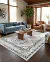 Savannah Elegance Collection Area Rug -  Tybee (Gray Blue) Rectangle Gray Blue  lifestyle 29