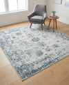 Riviera Elegance Collection Area Rug - Antibes (Light Blue) Square Light Blue  lifestyle 42