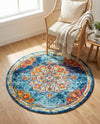 Beverly Grove Collection Area Rug - Melrose (Multi) Round Multi  lifestyle 49