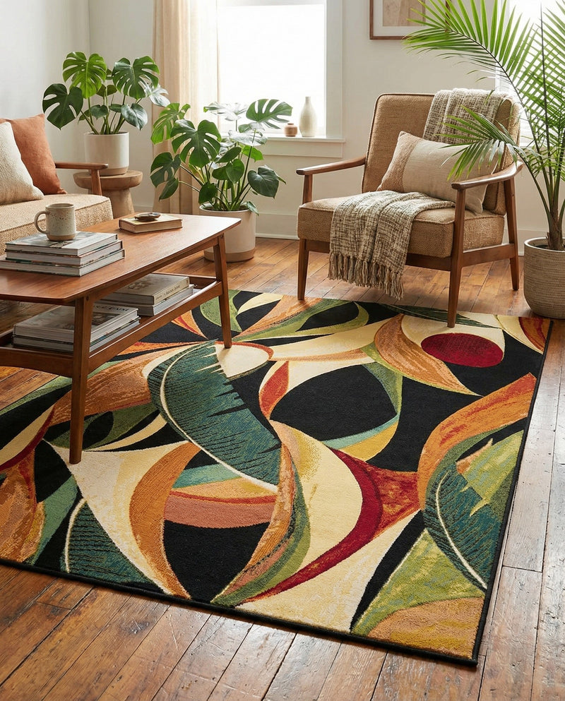 Seaside Blooms Collection Area Rug -  Tivoli Rectangle Multi  lifestyle 32