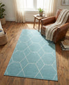 Trellis Mosaic Collection Area Rug - Arborville (Light Blue) Rectangle Light Blue  lifestyle 10