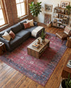 Zahara Oasis Collection Area Rug -  Ouarzazate Rectangle Antique Red  lifestyle 14