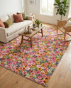 Seaside Blooms Collection Area Rug -  Marseilles Rectangle Multi  lifestyle 51