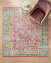 Arcadia Rugs Collection Area Rug -  Shangri-La Square Pink  lifestyle 72