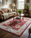 Arcadia Rugs Collection Area Rug - Eden (Red) Rectangle Red  lifestyle 7