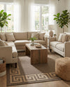 Sahara Sands Collection Area Rug -  Elephantine Square Brown  lifestyle 57
