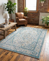 Seville Stripes Collection Area Rug - Cadiz (Light Gray) Rectangle Light Gray  lifestyle 18