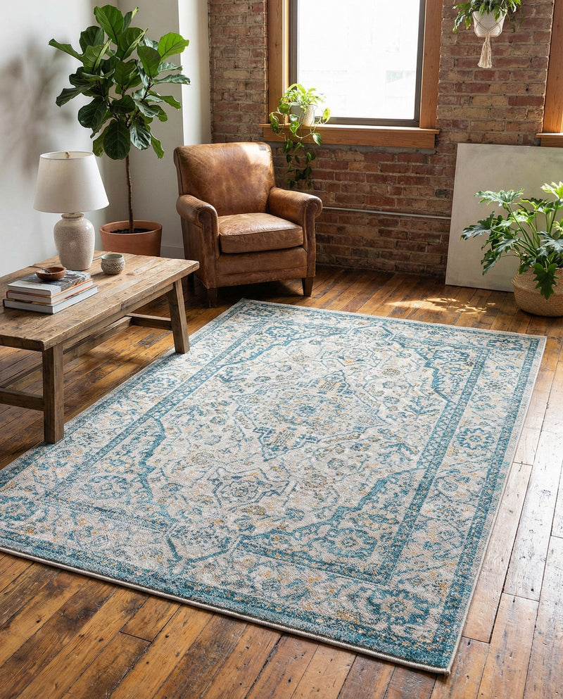 Seville Stripes Collection Area Rug - Cadiz (Light Gray) Rectangle Light Gray  lifestyle 18