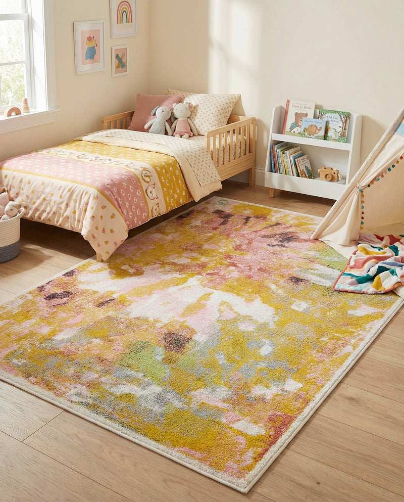 Wonder Tykes Collection Area Rug -  Flutter Rectangle Multi  lifestyle 7
