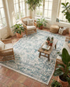 Savannah Elegance Collection Area Rug - Magnolia Rectangle Ivory  lifestyle 19