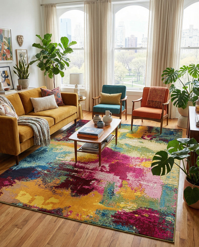 Marrakesh Elegance Collection Area Rug -  Draa Rectangle Multi  lifestyle 21