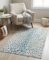 Savannah Escape Collection Area Rug - Serengeti Rectangle Teal  lifestyle 55