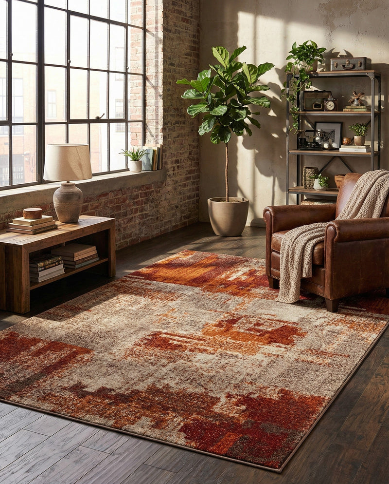 Autumn Meadow Collection Area Rug -  Goldentwine Rectangle Multi  lifestyle 8