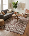 Geo Garden Lattice Collection Area Rug -  Andalusia Rectangle Dusty Rose  lifestyle 13
