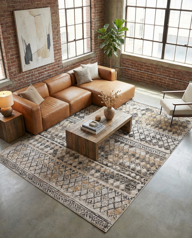 Dresden Elegance Collection Area Rug -  Zittau Rectangle Beige  lifestyle 18