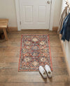 Seville Stripes Collection Area Rug -  Cordoba (Brick Red) Rectangle Brick Red  lifestyle 22