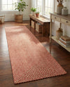Highland Woven Jute Collection Area Rug - Glenmore (Rust Red) Runner Rust Red  lifestyle 50