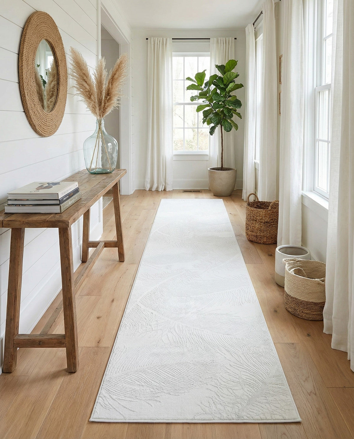 Bloomsbury Elegance Collection Area Rug -  Westminster Runner Ivory  lifestyle 133