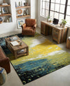 Venetian Elegance Collection Area Rug -  Chioggia Rectangle Light Green  lifestyle 17