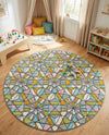 Wonder Tykes Collection Area Rug -  Chromatic Round Multi  lifestyle 46